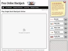 Tablet Screenshot of playfreeonlineblackjack.net